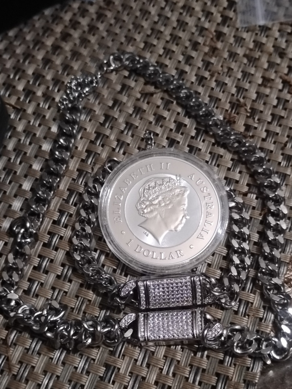 1oz .999 Silver Australia Round&Choker& Bracelet